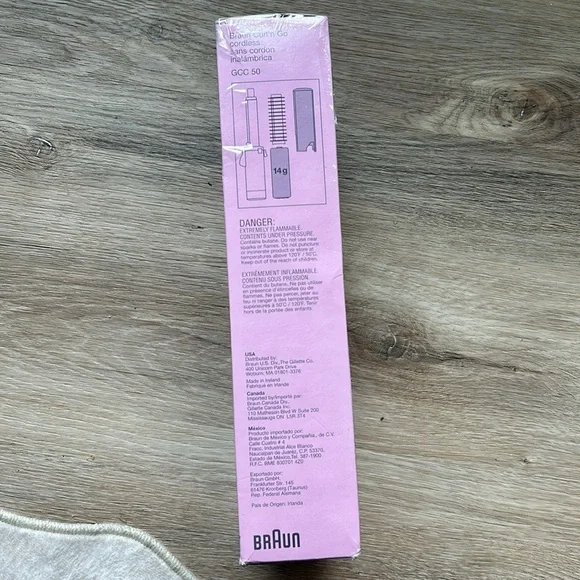 Braun Curl’n Go 3/4” Cordless Curling Iron & Brush w/Energy Cell NIP Vintage - Picture 3 of 12
